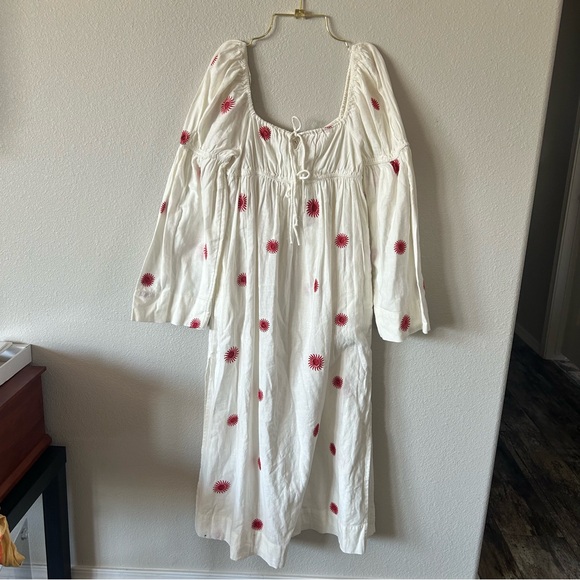 Free People Emory Embroidered Midi Dress - Picture 5 of 13